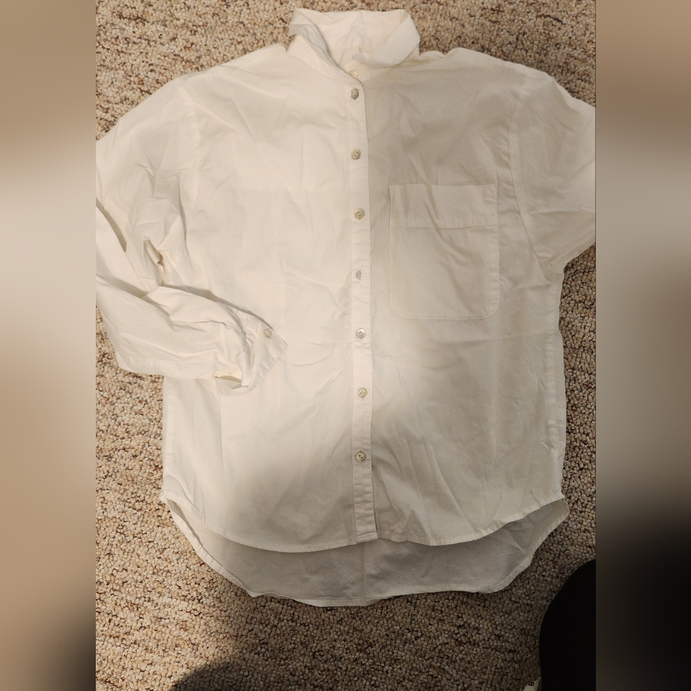 a new day White Casual Button Down Shirt